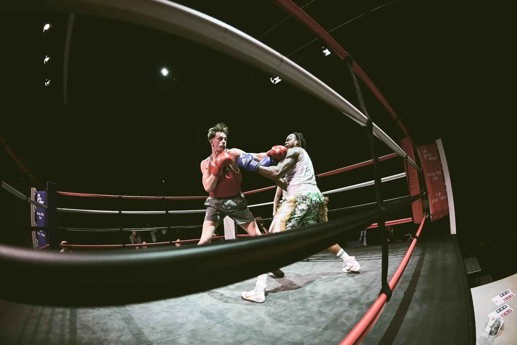 Ringside boxing action photographed by Counter Lab Media